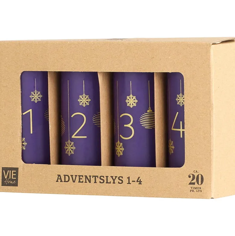 Adventslys 4-pk