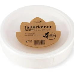 Engangstallerken 50-pk